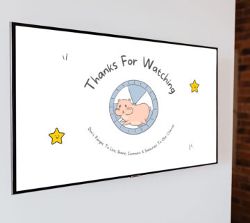 Thanks For Vatching Cartoon Splash Screen